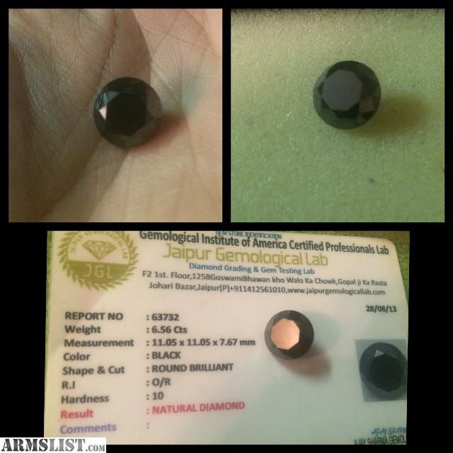ARMSLIST For Sale 6 1/2 carat Black Diamond price drop from 1000 to 700 OBO